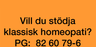 Stöd klassisk homeopati